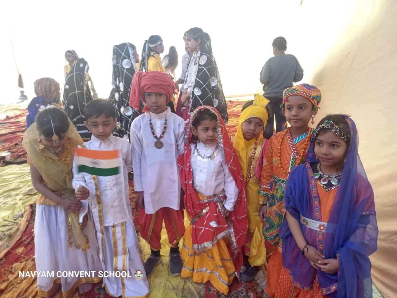 Young children engaged in creative activities